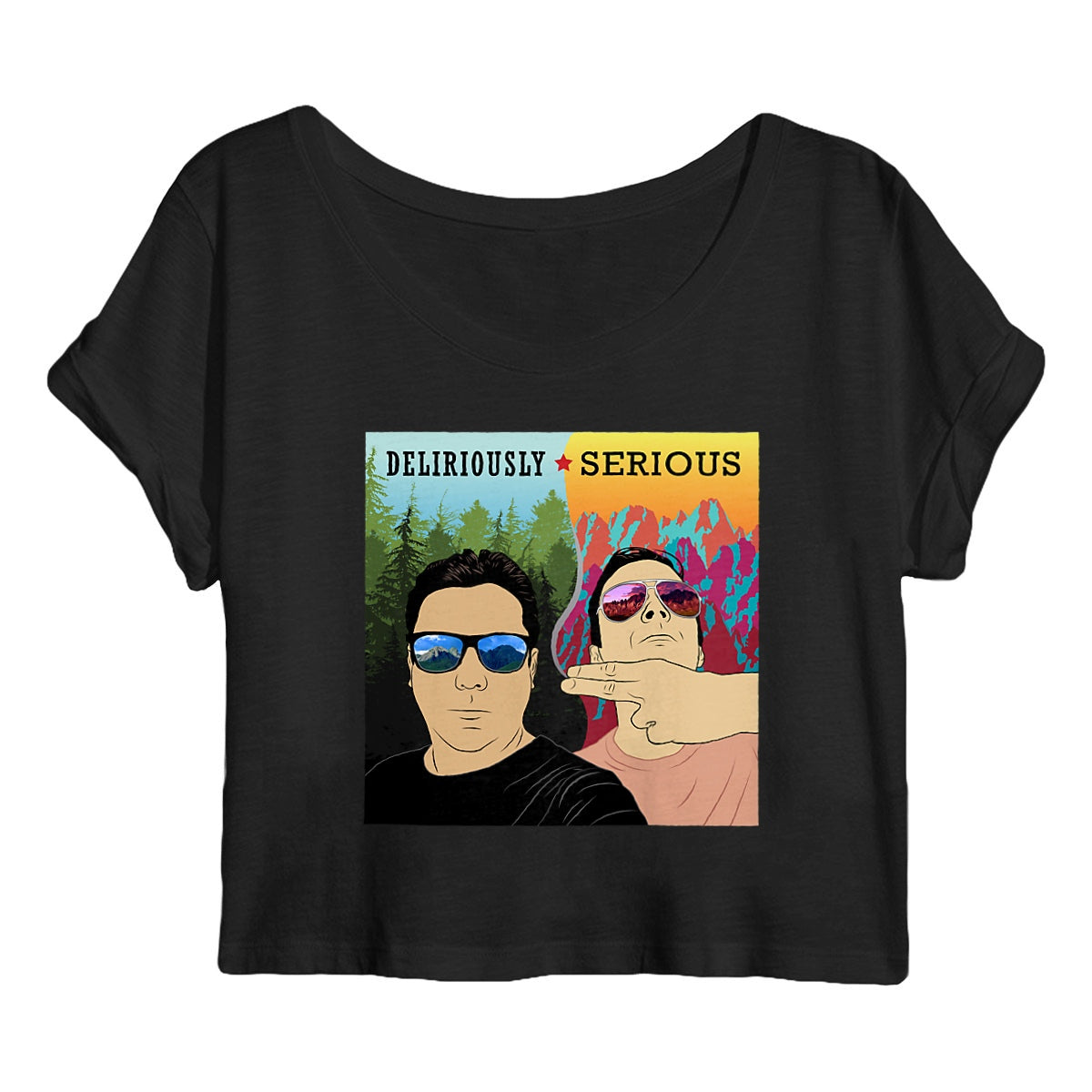 Deliriously Serious "Deliriously Serious" Crop Top