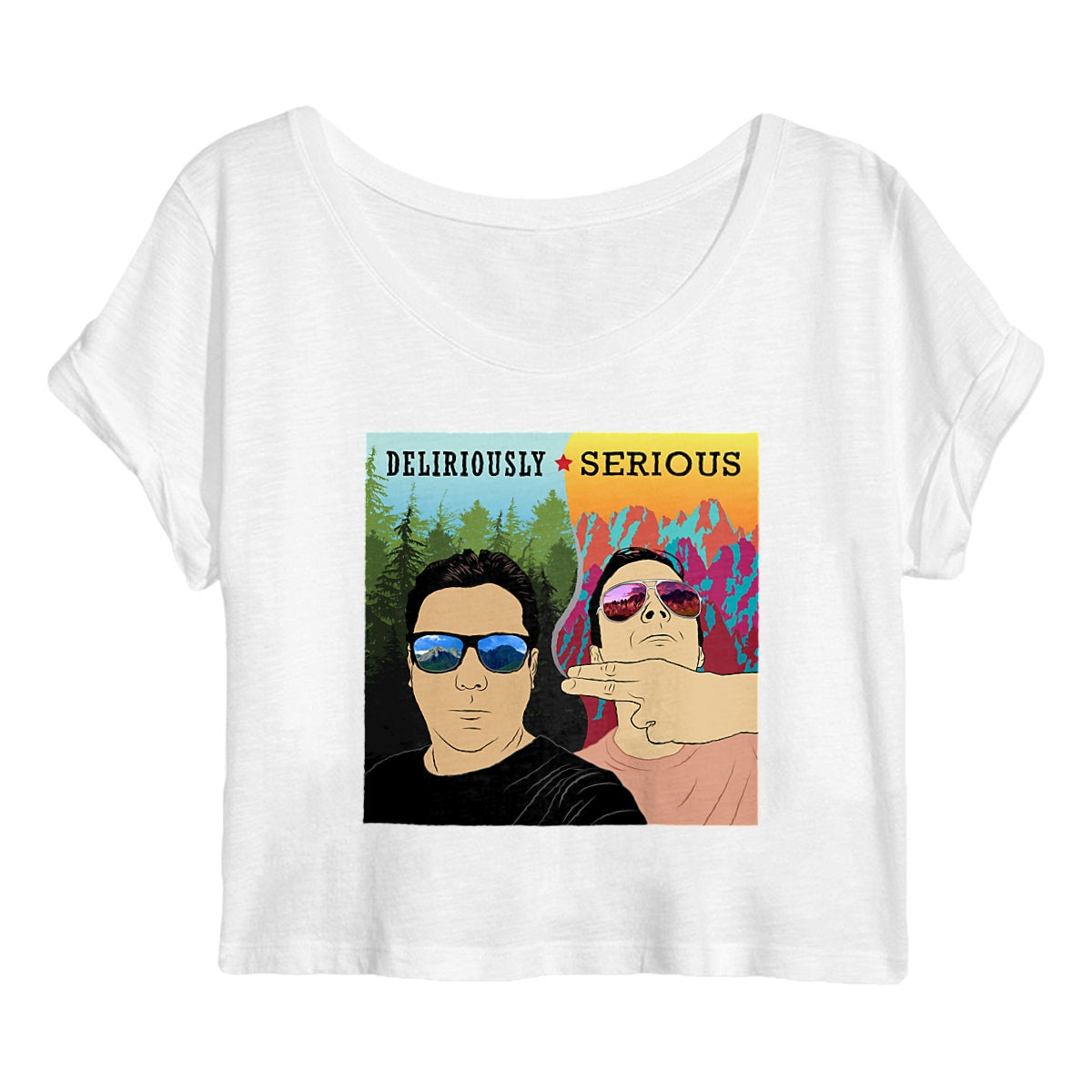 Deliriously Serious "Deliriously Serious" Crop Top